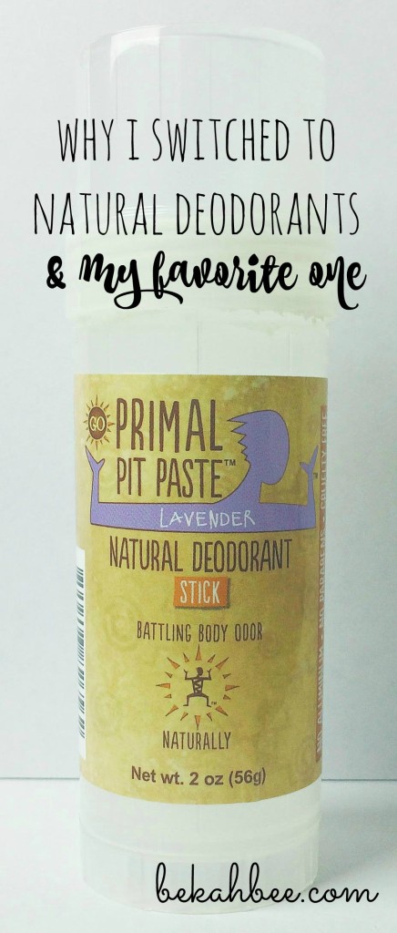 Why I switched to natural deodorants & my favorite one