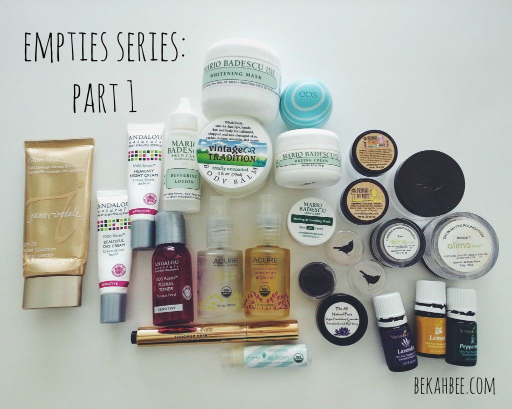 Empties Series: Part 1 