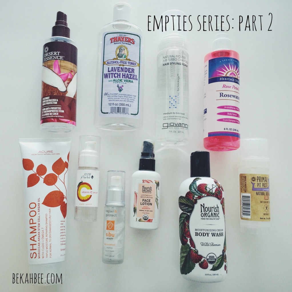 Empties Series: Part 2