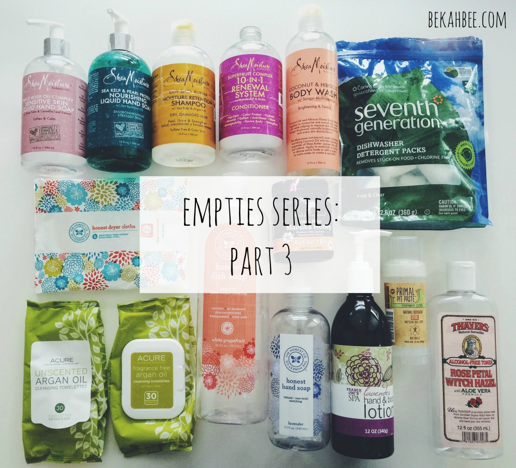 Empties Series: Part 3