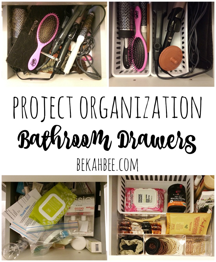Project Organization: Bathroom Drawers